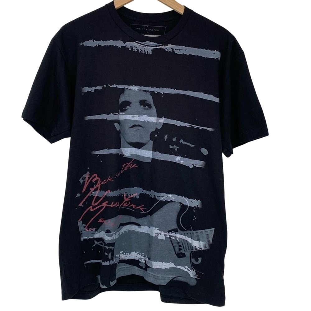 Prince Peter Collection Lou Reed Black Shirt "Back in the‎ New York Mood" Large